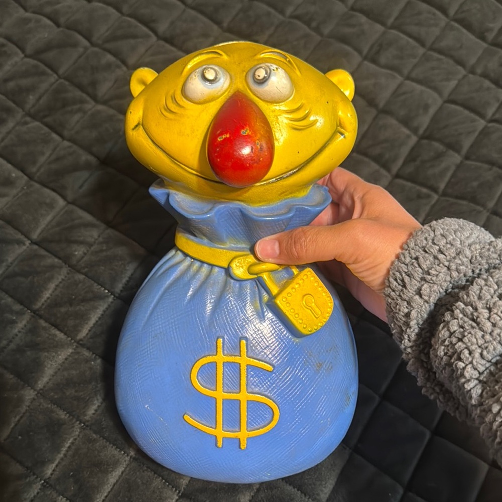 Vintage 1971 Coin Bank 🏦 Mr Money Bags Popeyes